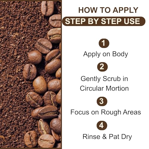 Coffee Scrub Body Exfoliator - 350g Anti-Cellulite & Anti-Aging