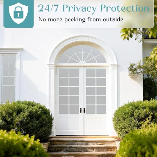 Haton Frosted Window Privacy Film | Static Cling, UV Protection, 17.5" x 118.1"