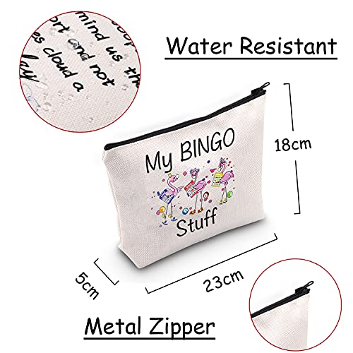 Funny Bingo Gift Cosmetic Makeup Bag - Lucky B Lover Storage Organizer