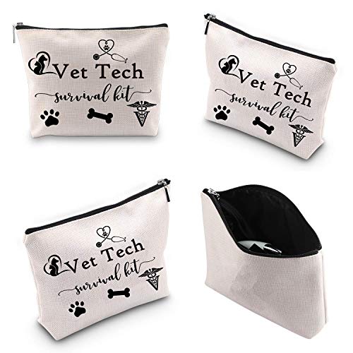Vet Tech Survival Kit Makeup Bag - Portable Toiletry Organizer