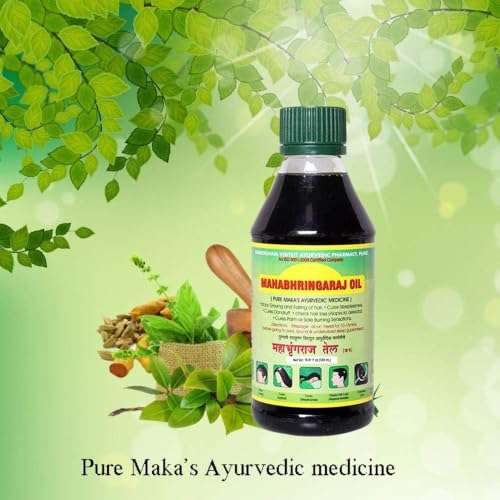 Mahabhringraj Hair Oil 500ml - Pure Ayurvedic Herbal Treatment for Hair Growth & Hair Loss