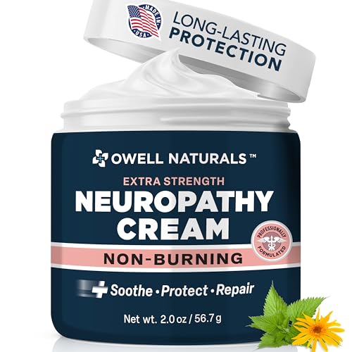 Owell Naturals Neuropathy Cream - Fast-Acting Cooling Relief for Feet & Hands