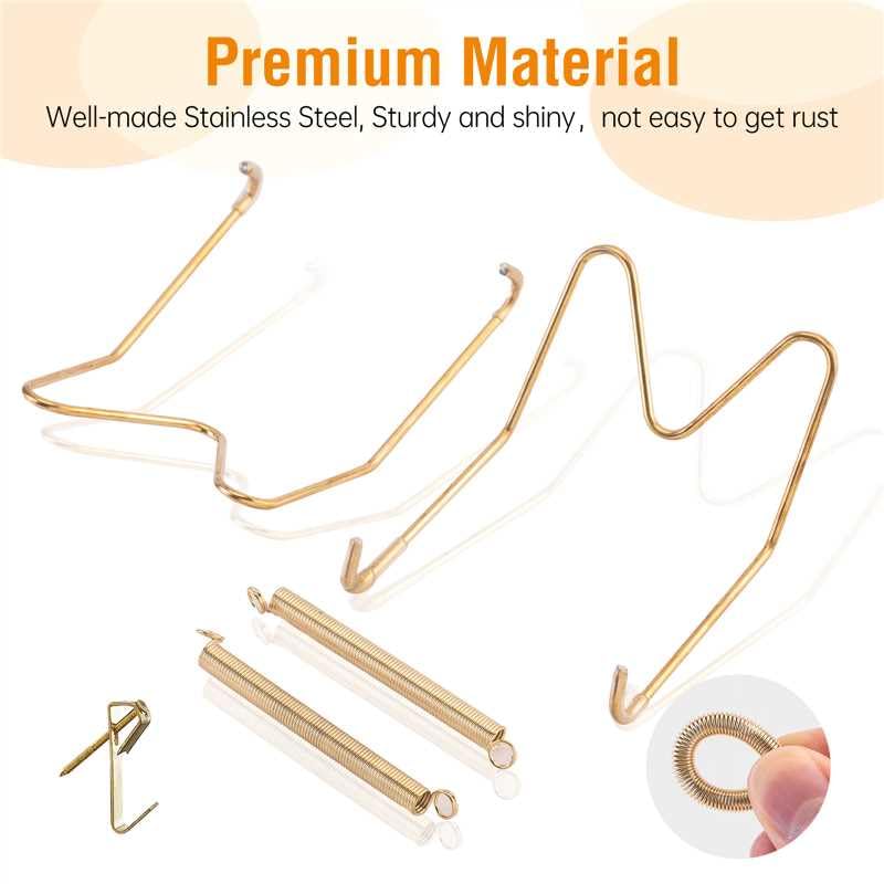 Bilillo 6 Pack Invisible Plate Hangers for 6-8 Inch Plates