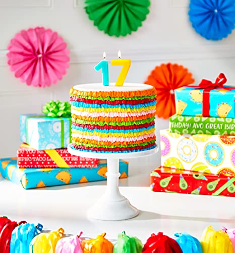 American Greetings Birthday Number Candles (12-Count) - Multi-Color