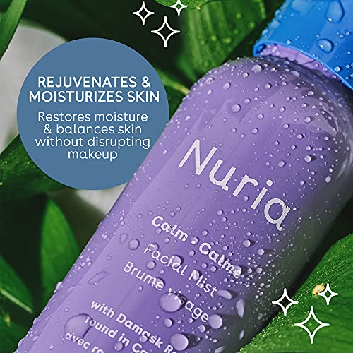 Nuria Calm Facial Mist - Fragrance-Free Rose Water Spray, 120mL
