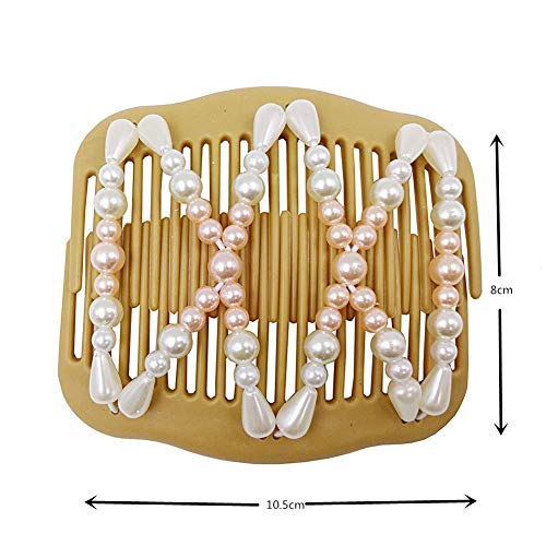 LOVEF Pear Hair Comb Bun Maker - Durable Hair Clip for Easy Updos