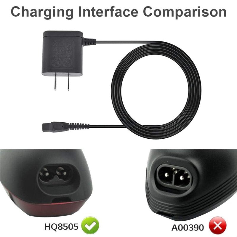 Replacement Charger for Philips Norelco HQ8505 7000 5000 3000 Series mg7750 Electric Shaver Razor Multigroom Beard Trimmer Power Supply Charger Cord