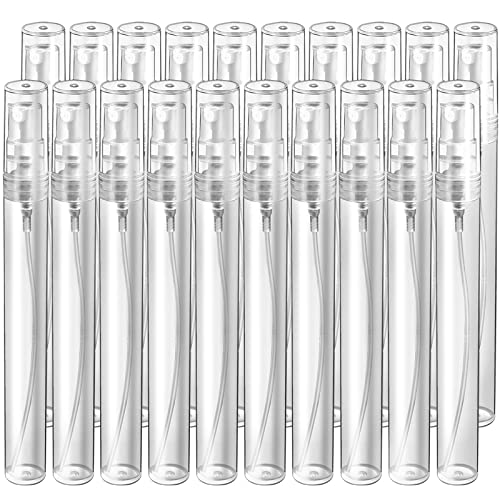 Teenitor 20-Pack 10ml Refillable Travel Perfume Spray Bottles
