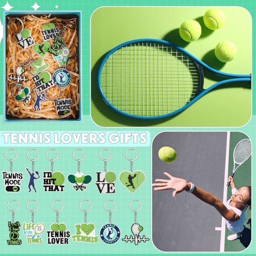 Batiyeer 36 Pack Tennis Keychains - Fun Sports Party Favors