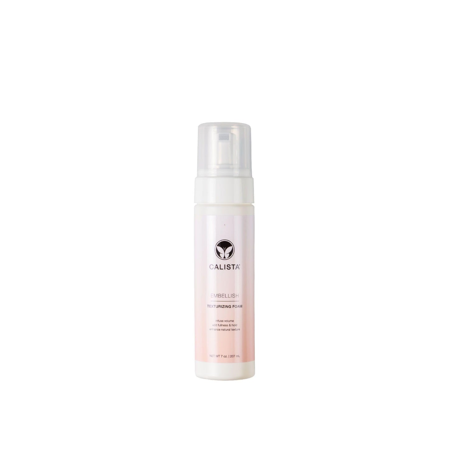 Calista EMBELLISH Texturizing Foam, Volumizing Mousse for Curl Definition, Body & Frizz Control, Creates Touchable Hold & Enhances Natural Texture, Vitamin Infused Lightweight Styling Foam, 7 oz