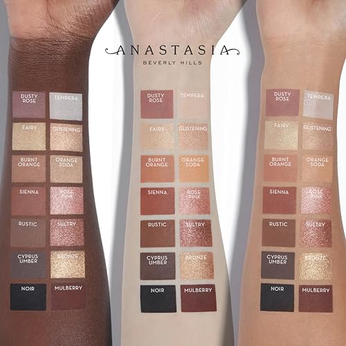 Anastasia Beverly Hills Essential Eyeshadow Palette - Professional 12-Shade Artistry Collection featuring High-Pigment Mattes and Multidimensional Metallics