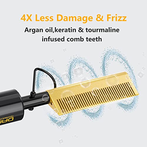 DAN Technology Portable Hot Comb with Dual Voltage & Fast Heating