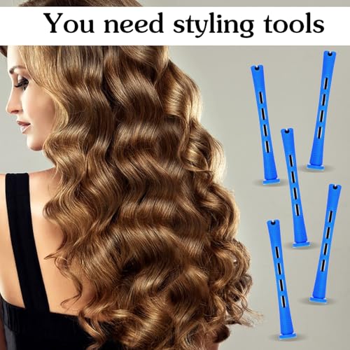 Bremorou 20 Pcs Small Plastic Perm Rods for Short Hair - 0.35 Inches
