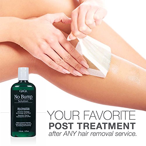 GIGI No Bump Skin Smoothing Topical Solution 4 fl oz - 2 Pack for Ingrown Hair & Razor Bumps