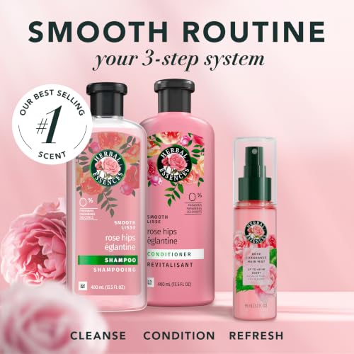 Herbal Essences Rose Hips Smooth Shampoo, Conditioner & Fragrance Mist Set