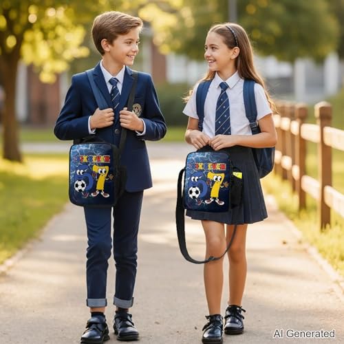 Insulated Soccer Ball Lunch Bag for Kids - Lightweight & Stylish