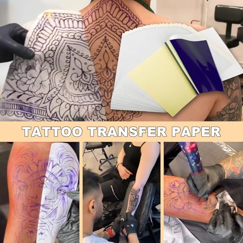 Tattoo Practice Skin & Transfer Paper Kit - 28pcs Double Sided Silicone