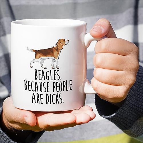 Retreez Beagle Mom 11 Oz Ceramic Coffee Mug - Funny Dog Lover Gift