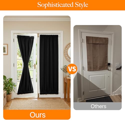RYB HOME 100% Blackout Thermal Insulated Curtain, 26x72