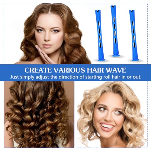 Bremorou 20 Pcs Small Plastic Perm Rods for Short Hair - 0.35 Inches