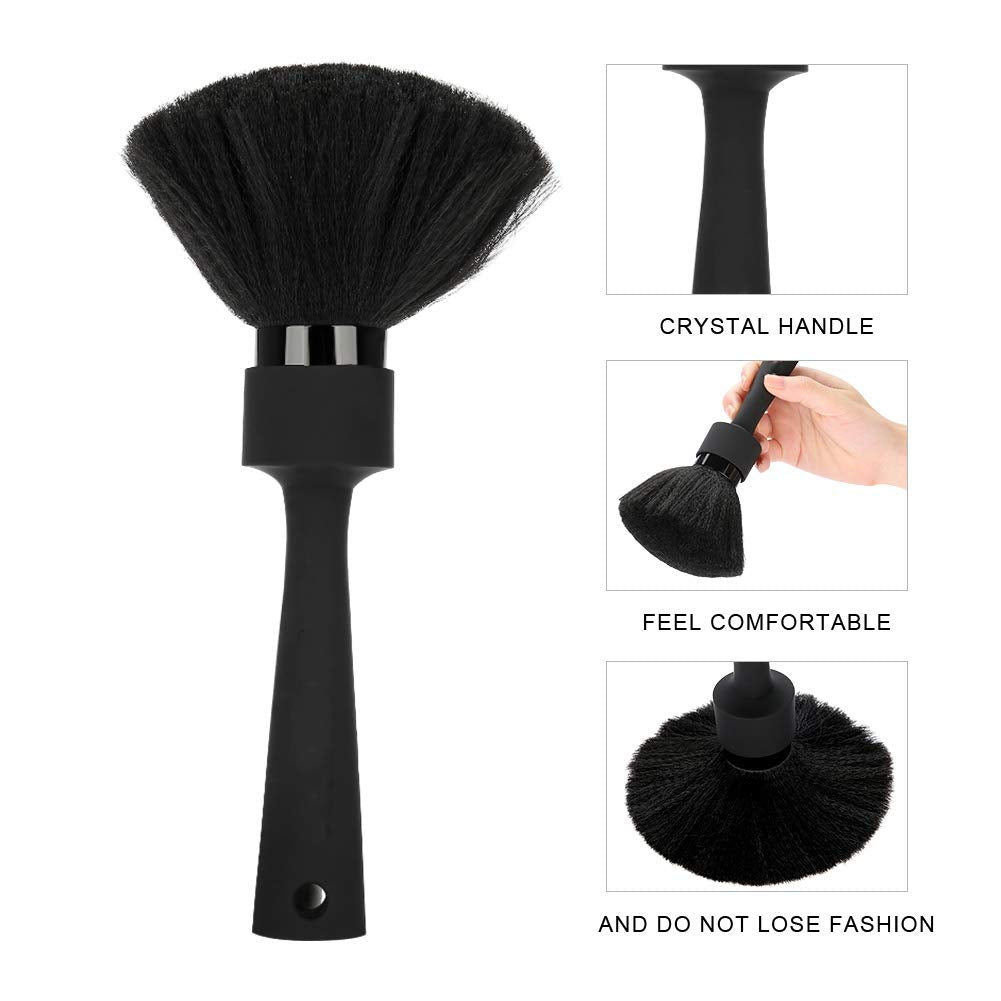 Soft Hair Brush Neck Duster - Professional Hair Cleaning & Styling Brush, Ergonomic Design for Face & Neck Cleanup, Lightweight & Durable Hairdressing Tool for Salon and Home Use