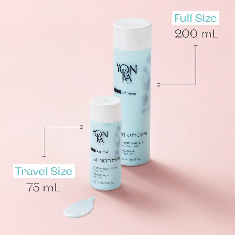 Yon-Ka Lait Nettoyant | Gentle Milk Cleanser & Makeup Remover with Plant-Based Ingredients | Moisturizes and Balances Skin pH | All Skin Types and Paraben Free | 6.76 fl oz
