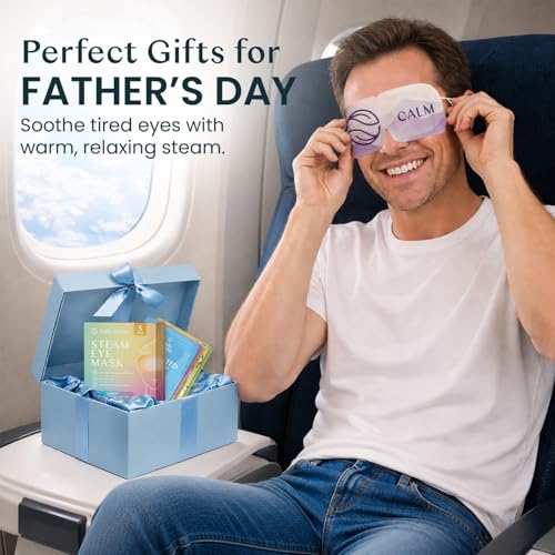 Body Restore Heated Eye Mask for Dry Eyes 5 Pack ? Fathers Day Gift for Dad, Birthday Gifts for Women and Men, Self Heating Warm Compress, Relaxation ? Variety