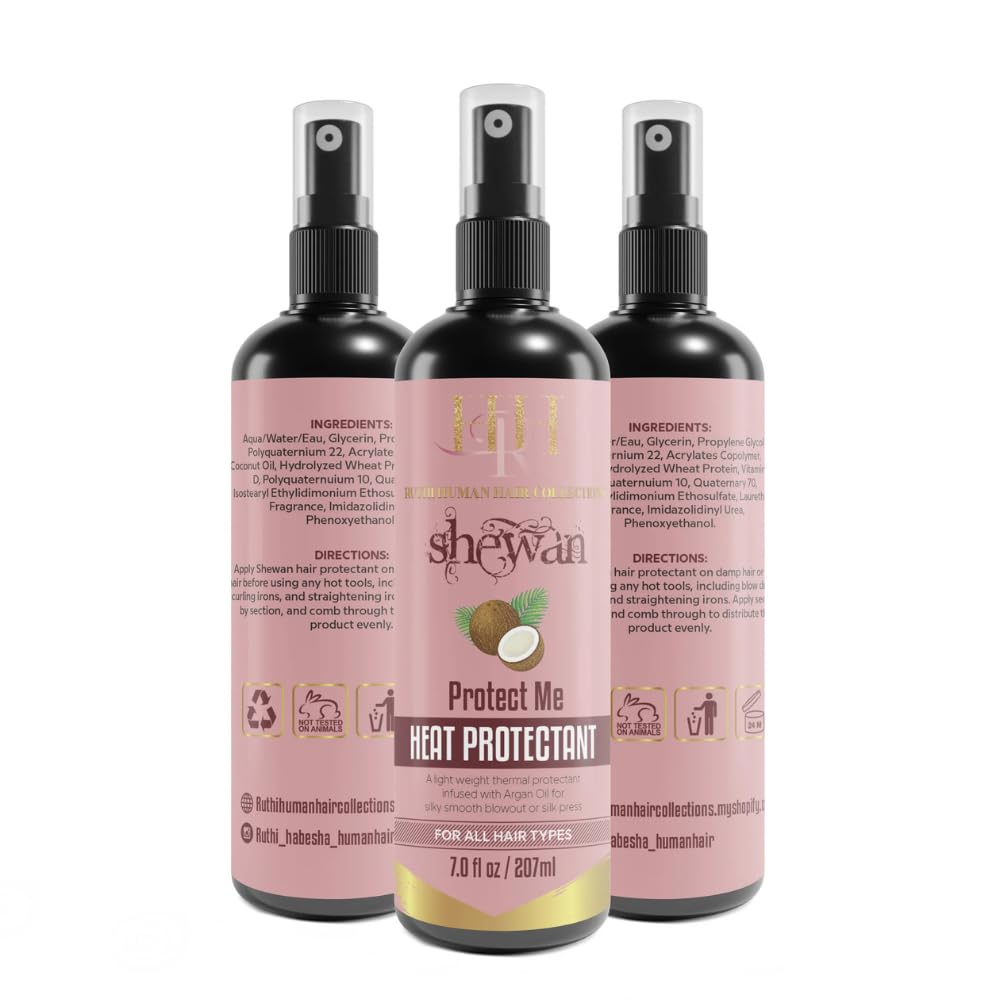 Heat Protectant Spray - Alcohol-Free Styling Shield for Blow Dryers & Curling Tools | 7oz