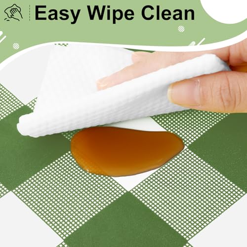 Buffalo Check Disposable Tablecloths - 4 Pack, 54x54