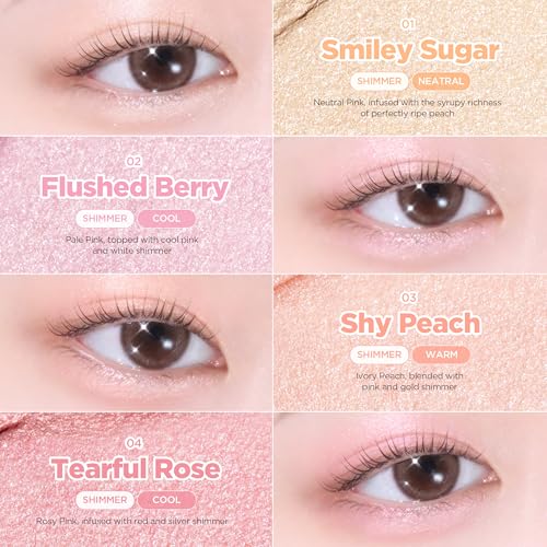 lilybyred Smiley Eye Blending Stick - Creamy Shimmer Eyeshadow, Smiley Sugar