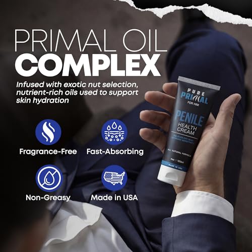 Pure Primal Penile Health Cream - Moisturizing & Soothing Daily Formula