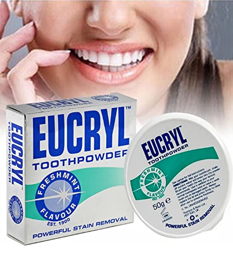 Eucryl Smokers Tooth Powder Freshmint Flavour - 50g (Pack of 2)