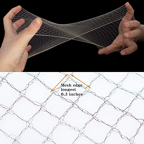 WeKen Blonde Invisible Hair Net 20 Inch - 100 Pcs Professional Food Service & Ballet Net