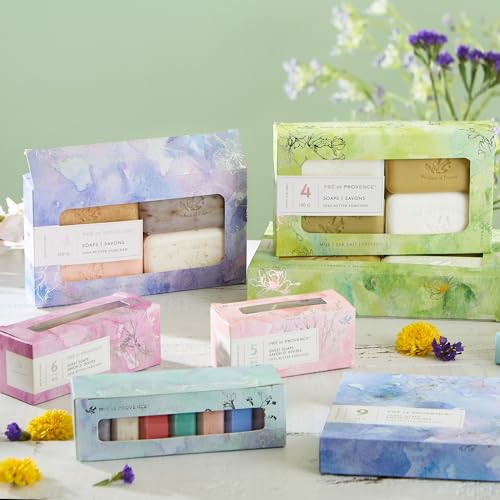 Pre de Provence Luxury Gift Soap Set - 6 x 0.88 oz Fruity Lavender Milk Verbanana