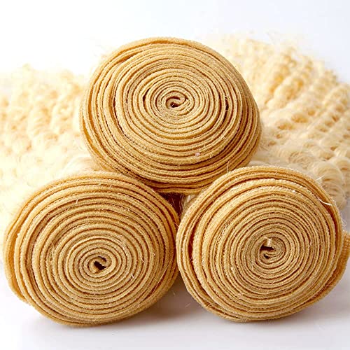 Vinmdonm 613 Blonde Deep Wave Human Hair Bundles - Brazilian Virgin Remy Hair