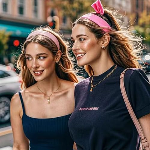 3-Pack Non-Slip Women's Sports Headbands - Soft & Stretchy