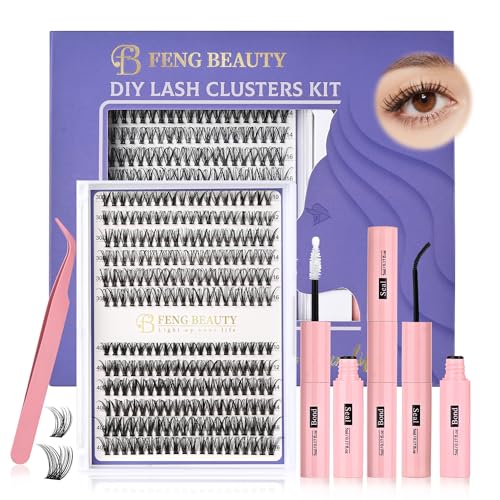 Eyelash Clusters Kit 30D 40D Black - 240PCS Mixed Lengths 10-16mm