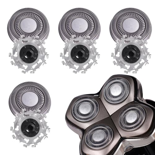 4-Pack Replacement Blades for Skull Shaver Pitbull Pro & Palm Shavers