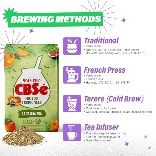 Yerba Mate Tropical Fruits - 500g Loose Leaf Herbal Tea