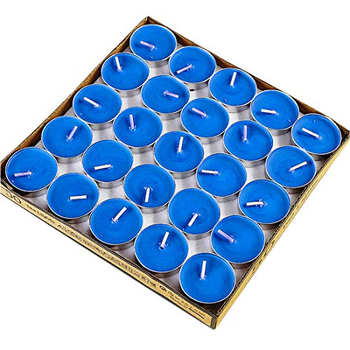 50 Pack Flameless Tealight Candles – Colorful & Drip-Free for Parties