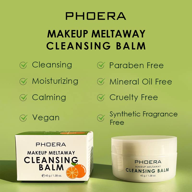 Phoera Makeup Remover Cleansing Balm with Sweet Orange Oil - 45g