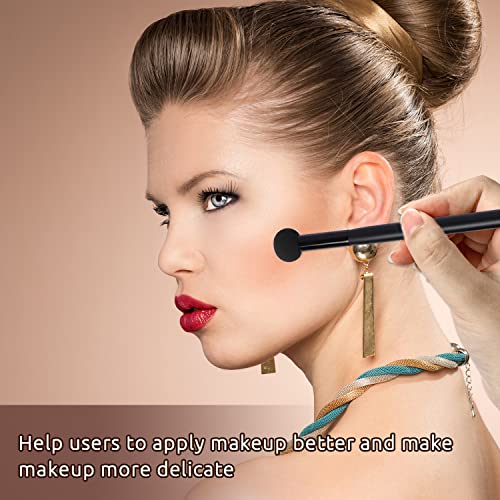 Sliverdew 6 Pcs Black Mushroom Makeup Sponges with Handle - Foundation & Concealer Applicators