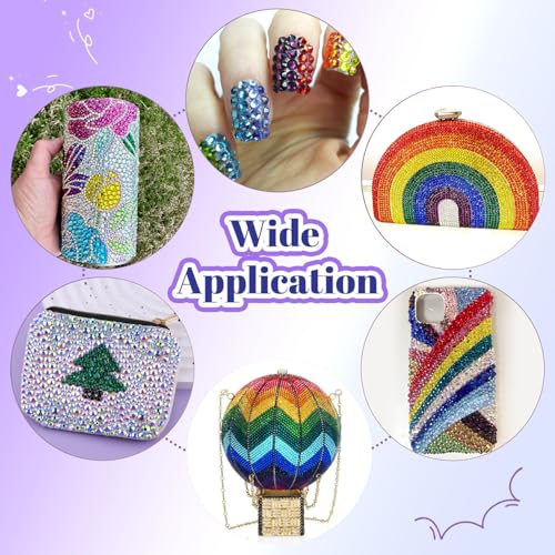 TINKRSTUFF 8000Pcs Multicolor SS10 Hotfix Rhinestones for Clothing & Crafts A29—15 Colors