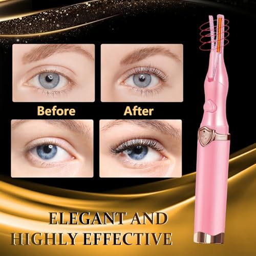 Acavado Light Pink Heated Eyelash Curler with 3 Temperature Modes