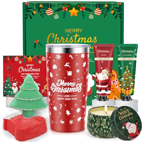 Luxury Christmas Spa Gift Set for Women with Insulated Tumbler & Bath Kit