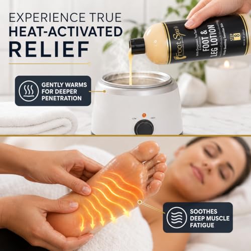 Warming Foot & Body Massage Lotion - Peppermint Eucalyptus, 16 oz