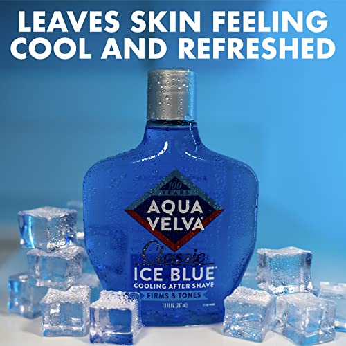 Aqua Velva Classic Ice Blue After Shave, 7 oz - Soothing & Refreshing