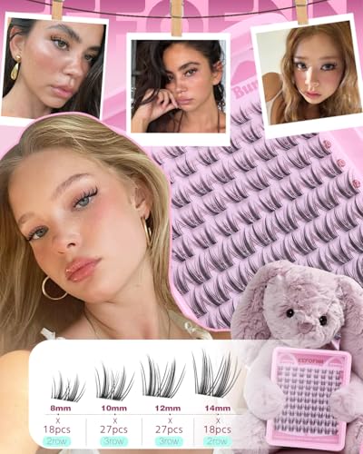 Eefofnn Wispy Lash Clusters Kit - Natural & Comfortable Eyelash Extensions