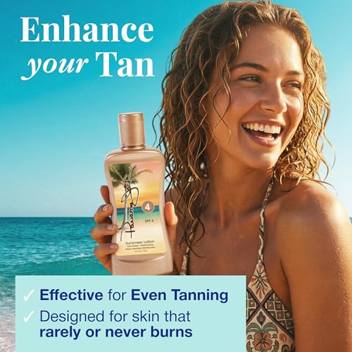 Panama Jack SPF 4 Tanning Lotion 6 Oz Pack of 2 - Water-Resistant Sun Care