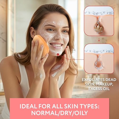 IMPRESA Reusable Facial Scrub Pads - 10 Count for Deep Cleansing
